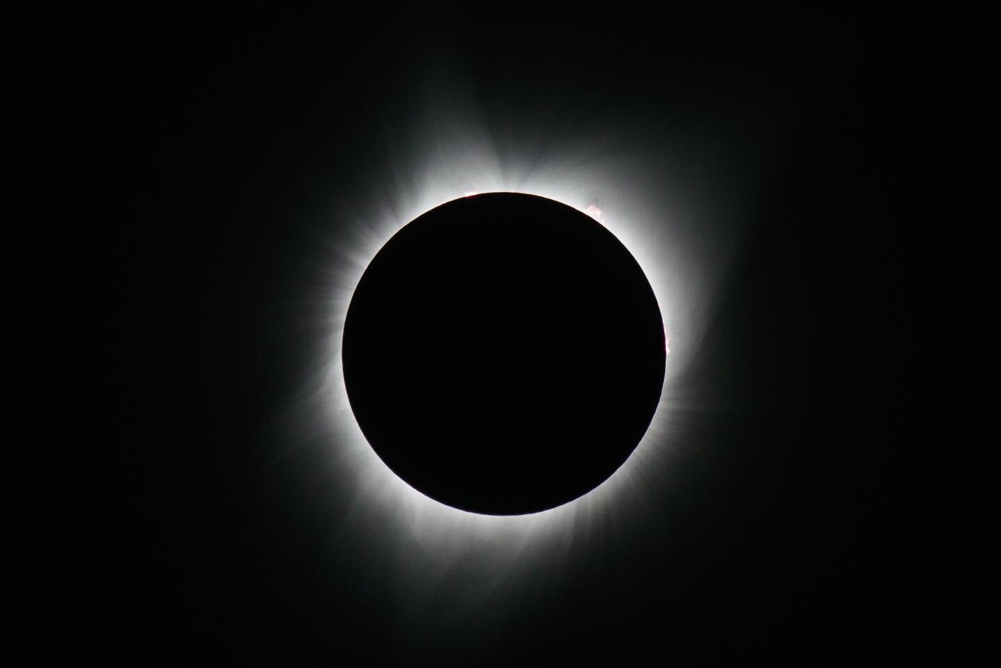 Oregon: In-camera multiple exposure of the phases of the solar eclipse from Salem.