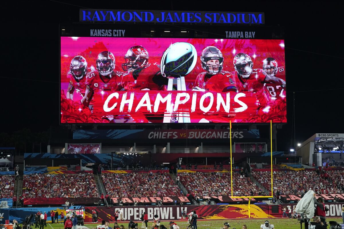 The Buccaneers became the first team in NFL history to win the Super Bowl at their home field.