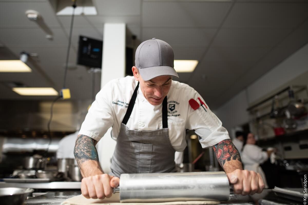 Grossmont College pastry instructor James Foran beat the clock to become a winner on "Chopped," the Food Network's high-stress cooking competition show. His episode aired on March 24.