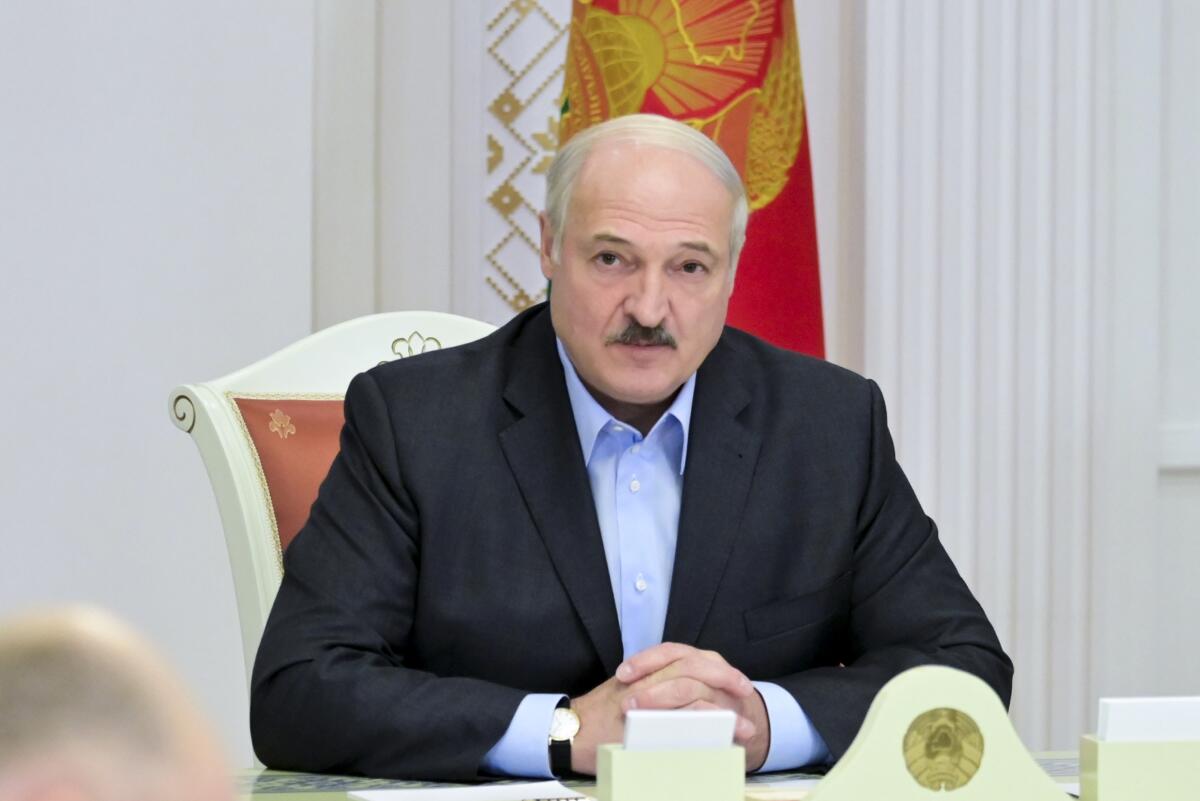 Belarusian President Alexander Lukashenko has dismissed protesters as Western puppets.