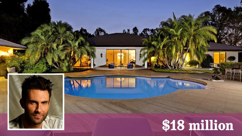 Adam Levine of Maroon 5 has sold his estate in Holmby Hills for $18 million.