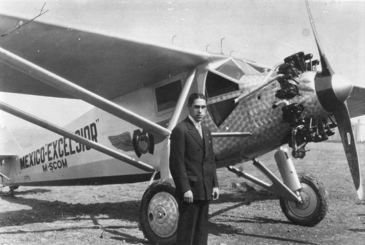 Emilio Carranza flew this San Diego-built plane to the East Coast in response to Lindbergh's goodwill trip.