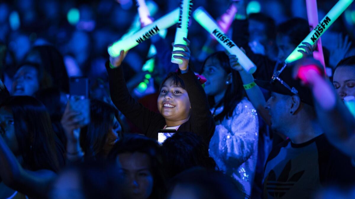 Fans take in the show.