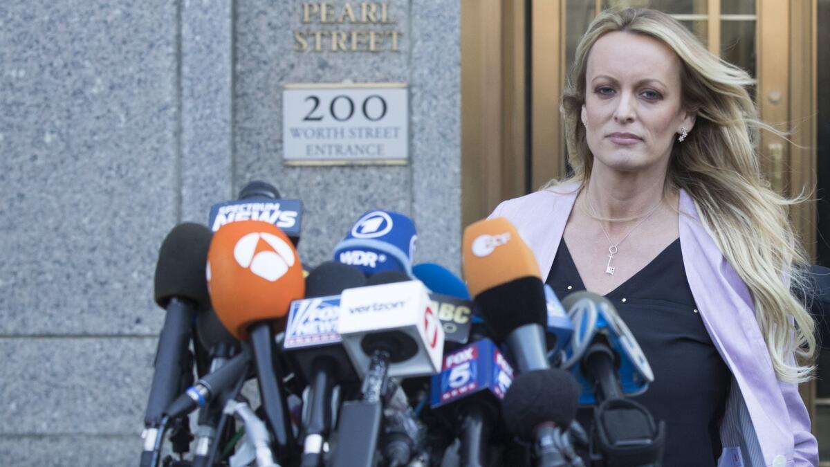 Adult film actress Stormy Daniels has raised over $577,000 through crowdfunding for her legal and security expenses.