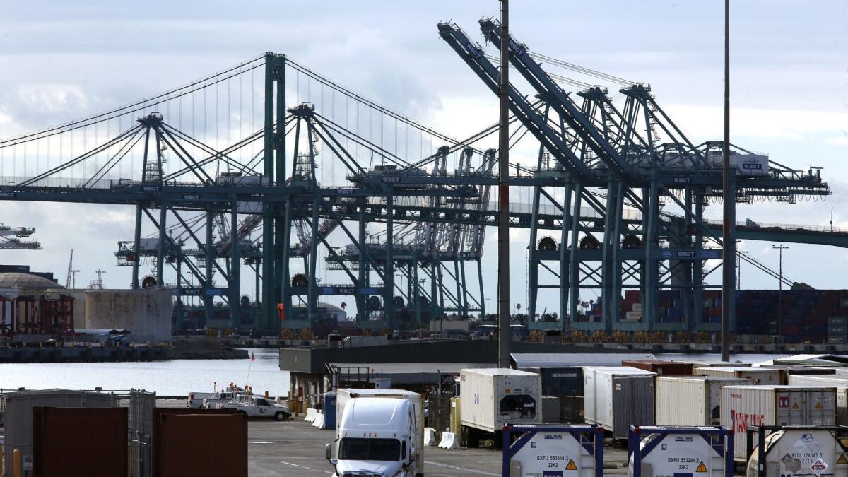 One person has died after an accident at the Port of Los Angeles.