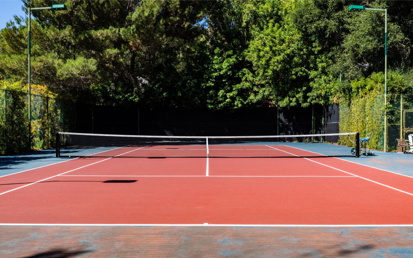Ted Knight's former Pacific Palisades estate: the tennis court