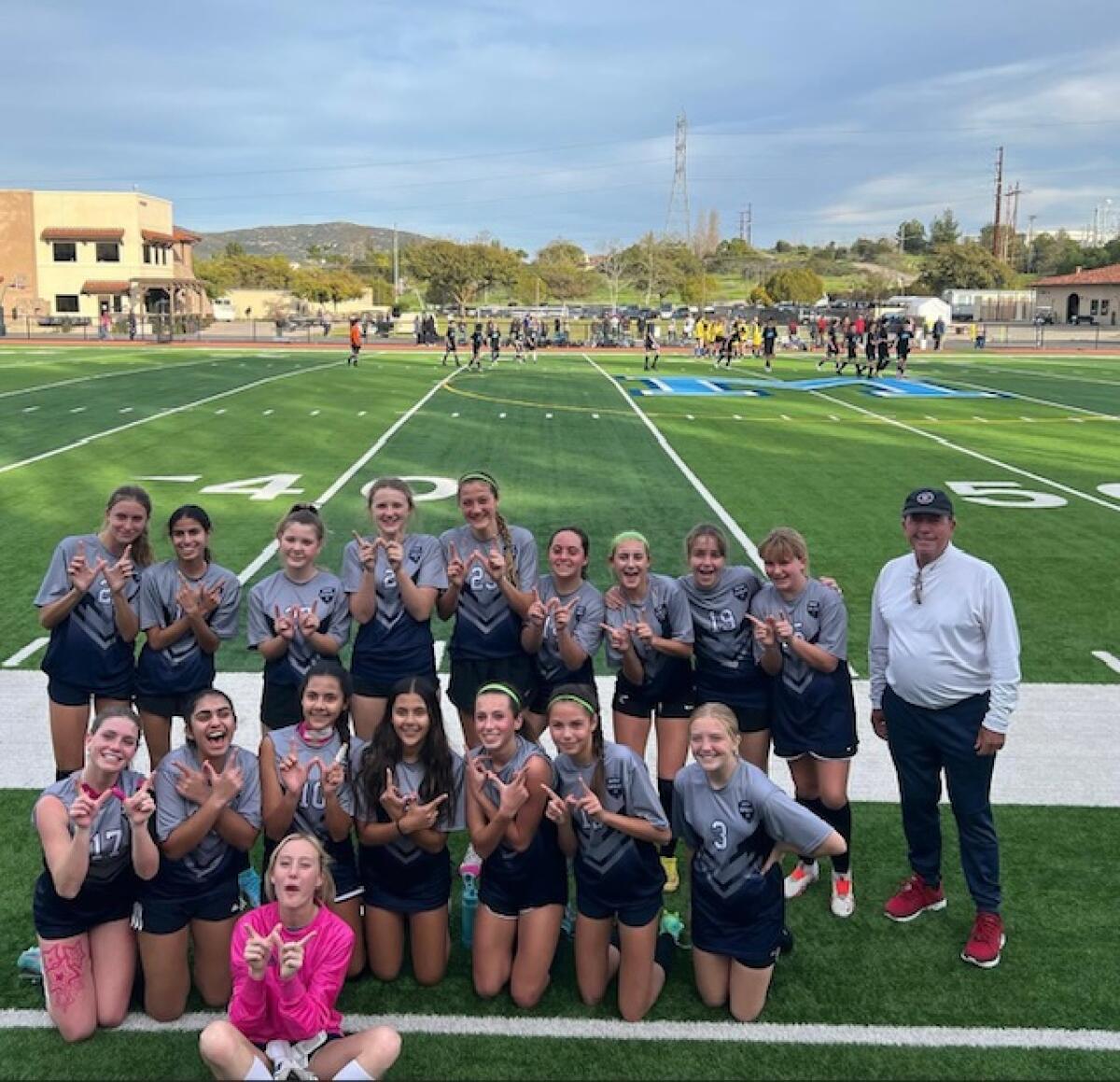 The champion R. Rowe Rowe girls soccer team.