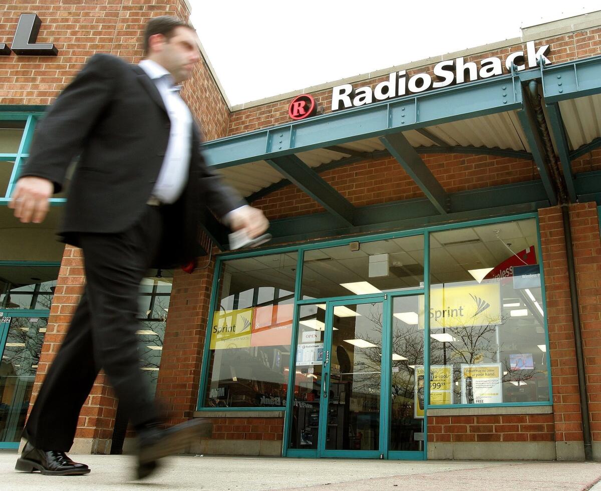RadioShack said its chief executive of less than a year and a half, James Gooch, will step down.