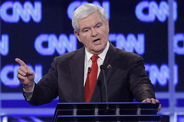 Asked about his ex-wife's claim that he wanted an open marriage, Newt Gingrich theatrically responded with a blistering critique of CNN's John King (who had asked the question), the network and the media in general. "I am appalled you would begin a presidential debate with a topic like this," Gingrich said. "I am tired of the elite media protecting Barack Obama by attacking Republicans"