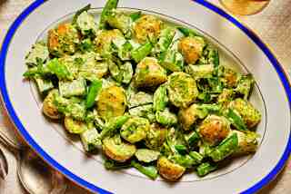 The Green Potato Salad with Zhoug,