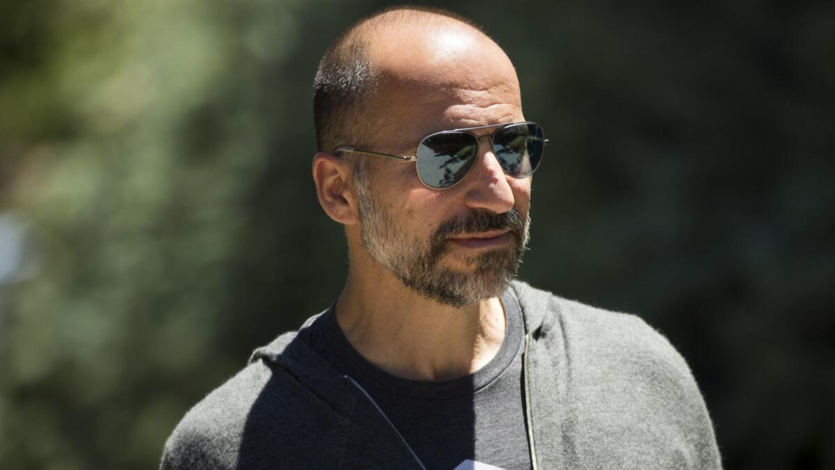 Dara Khosrowshahi became Uber's CEO in 2017, succeeding Travis Kalanick.