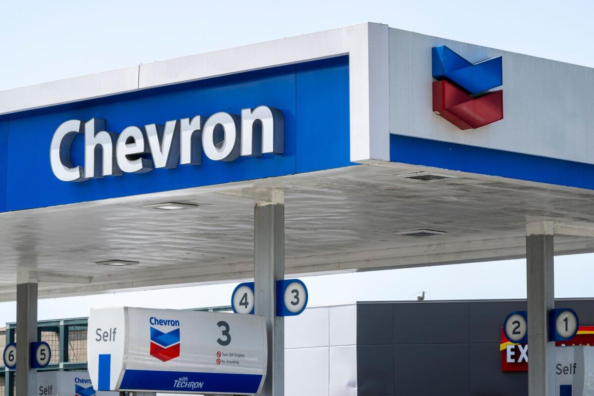 A Chevron gas station in Berkeley.