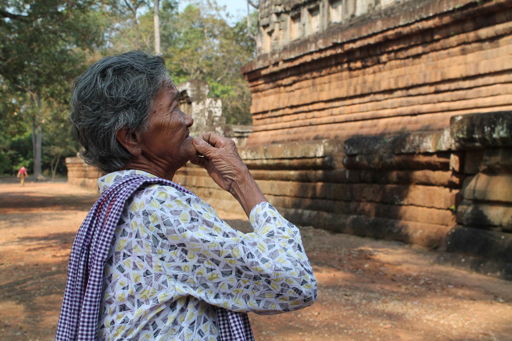 So Nin at Takeo Temple in Angkor Wat, Cambodia. 