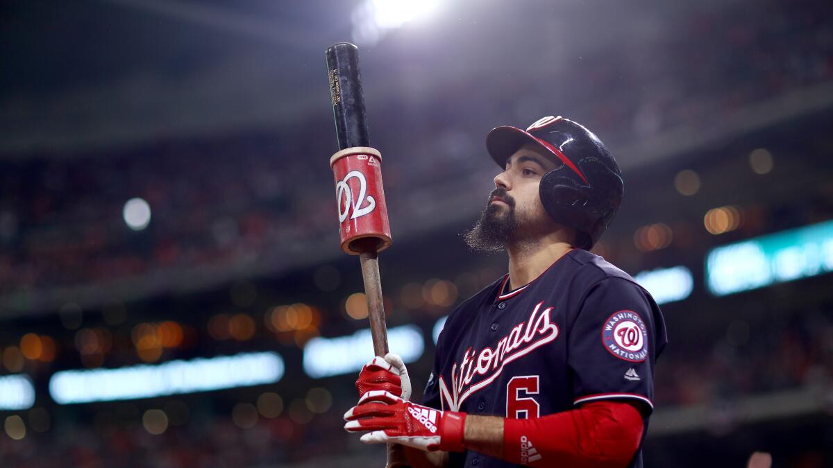 Now-former Washington Nationals' third baseman Anthony Rendon introduced by  Los Angeles Angels - Federal Baseball