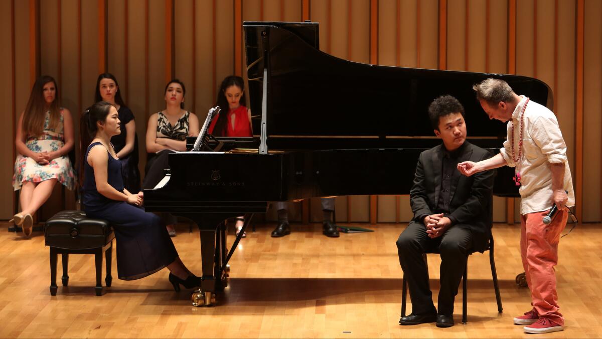 Peter Sellars coaches Zhengyi Bai on "Total Eclipse" from Handel's "Samson."