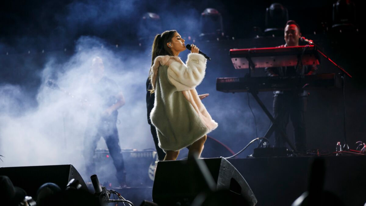 Ariana Grande performs last week at KIIS-FM's Wango Tango concert.