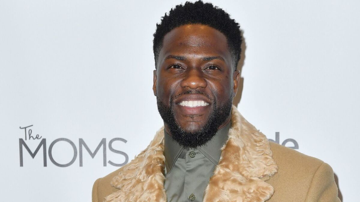 Comedian Kevin Hart isn't hosting the Oscars, but that doesn't mean he's not watching them.