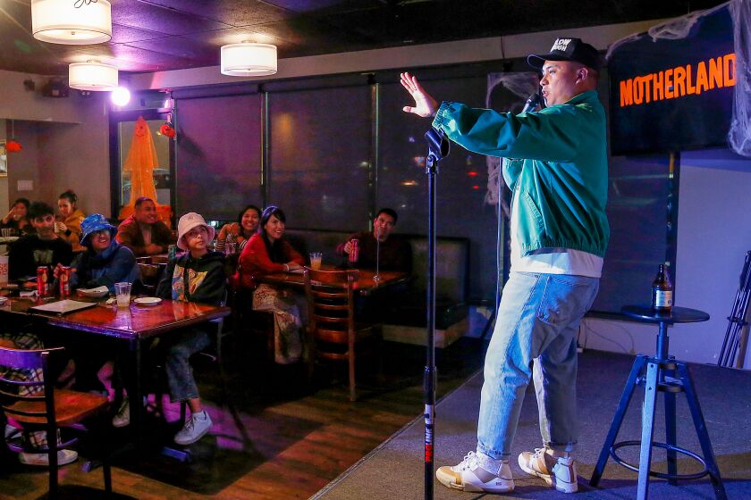 Comedian C.J. Toledano opens a Wednesday night comedy show at Kusina Filipina.