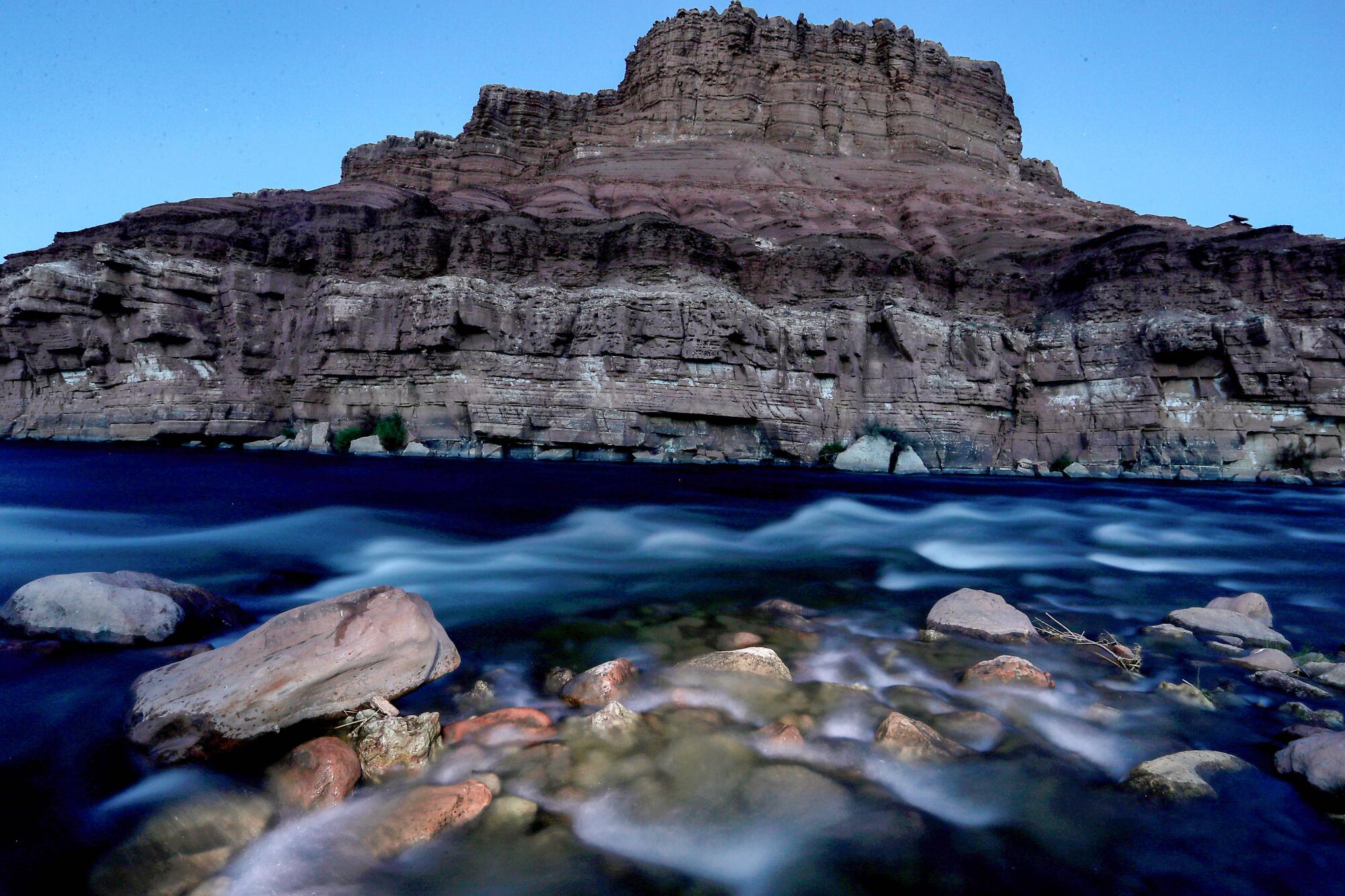 The Colorado River cuts through Marble Canyon in the Navajo Nation