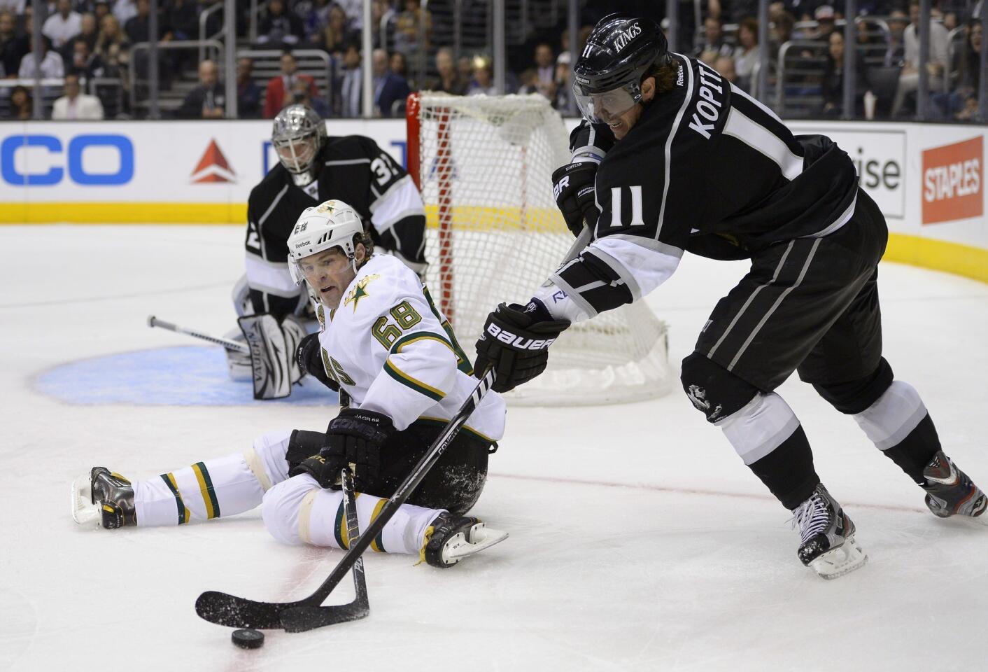 Jaromir Jagr, Anze Kopitar, Jonathan Quick