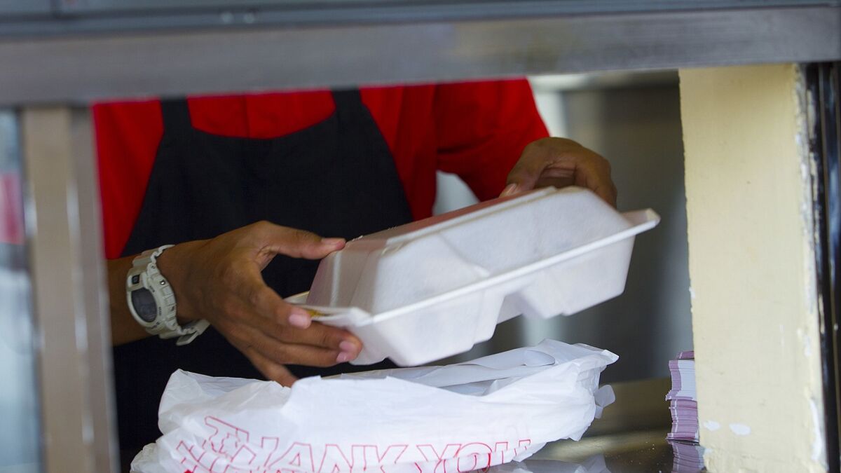 Foam containers may soon be banned at San Diego restaurants