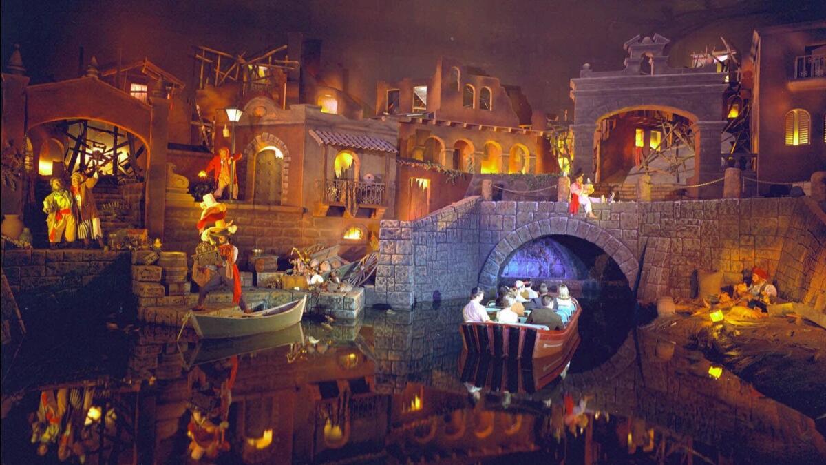 The Pirates of the Caribbean attraction at Disneyland opened in 1967.