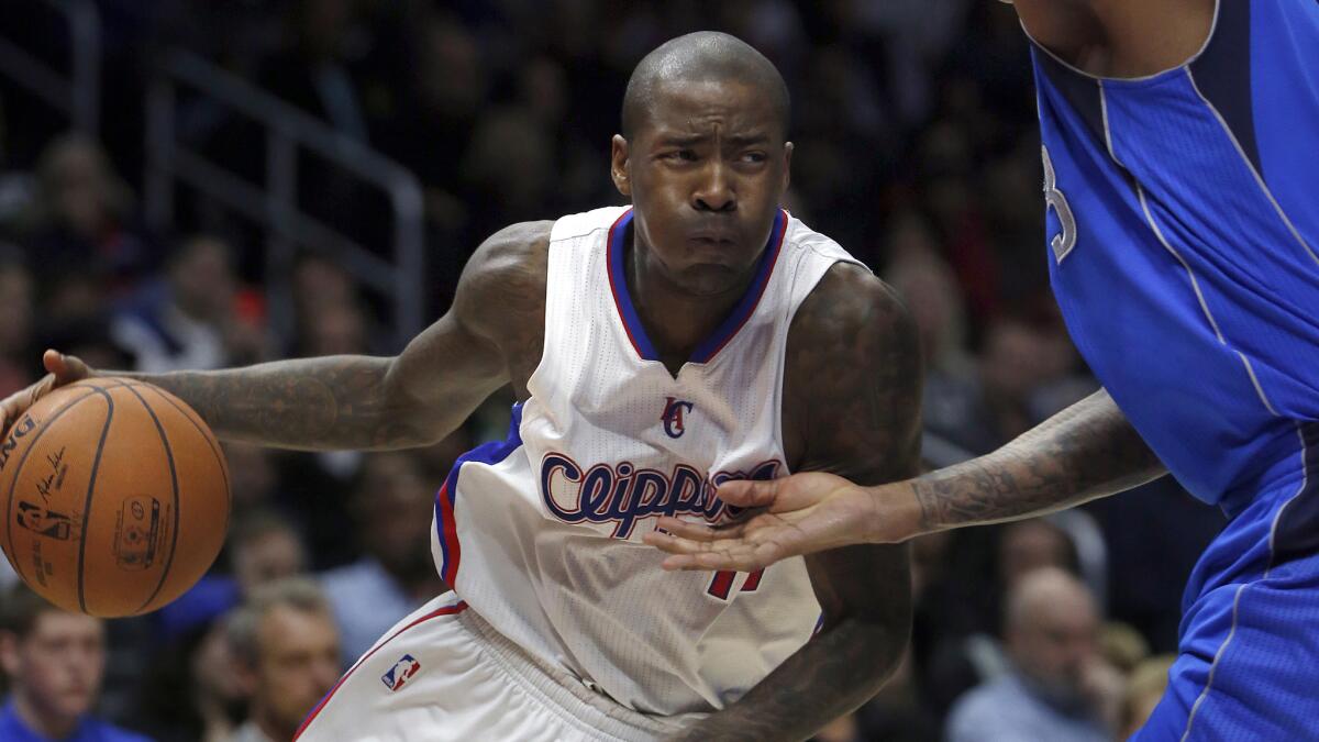 Clippers guard Jamal Crawford drives to the basket during a game against the Dallas Mavericks in January.