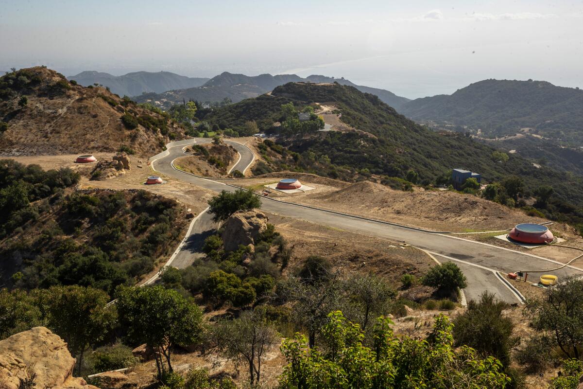 Firefighting base 69 Bravo in the Santa Monica Mountains.