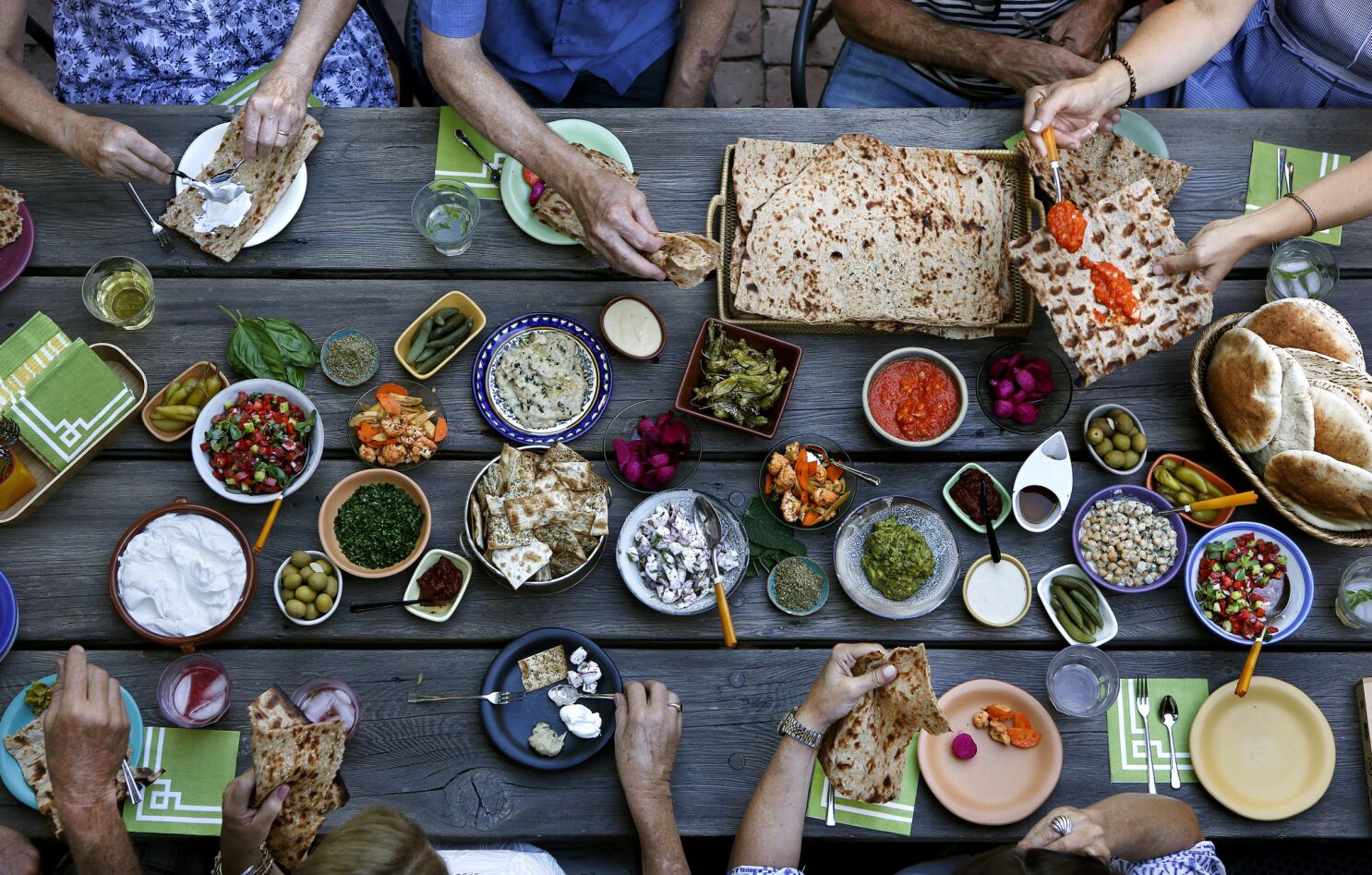 How to throw an Israeli-SoCal mezze party - Los Angeles Times
