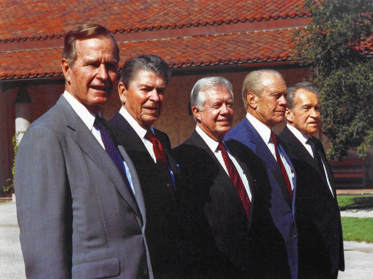 Five U.S. presidents 