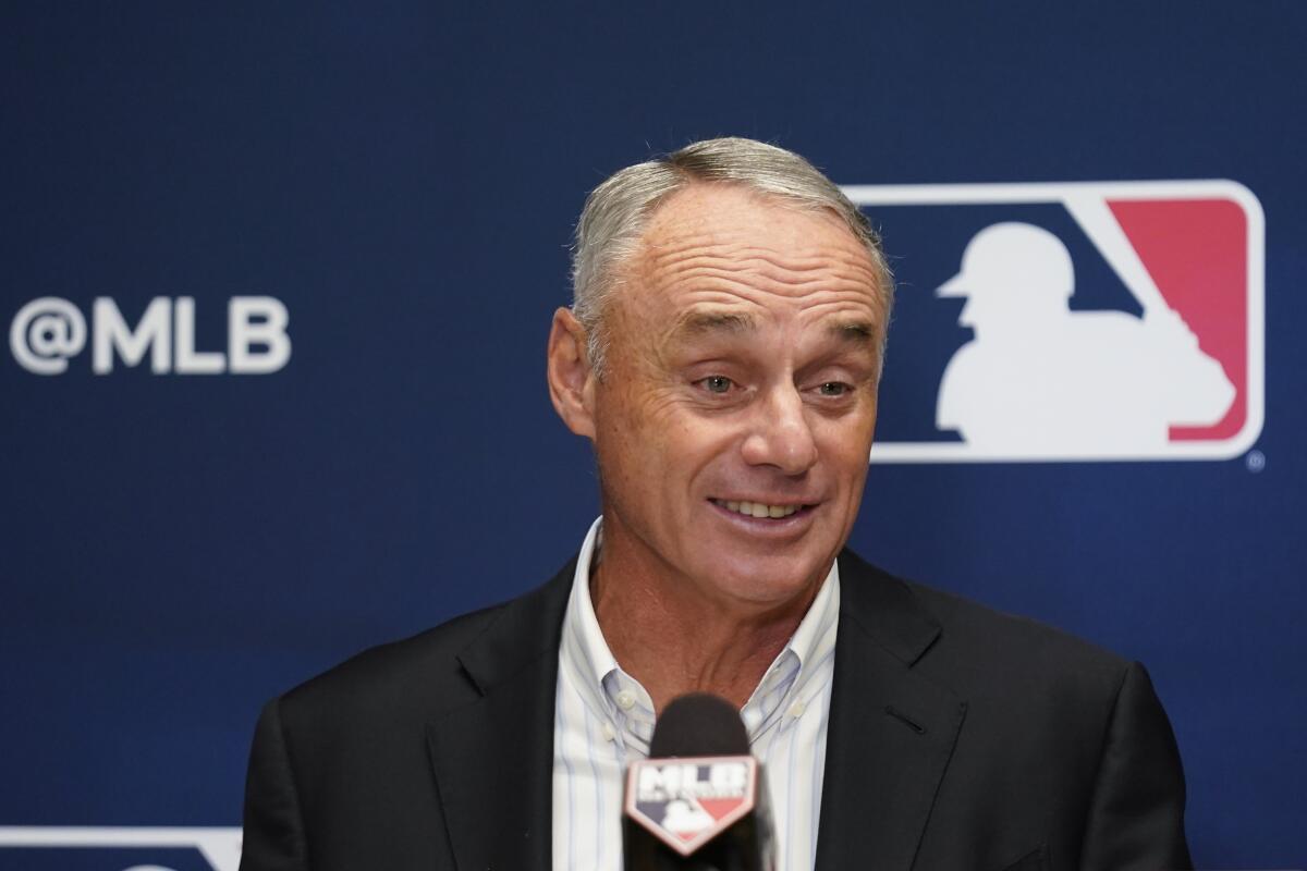 MLB's Rob Manfred on Trevor Bauer, TV blackouts and abortion - Los Angeles Times