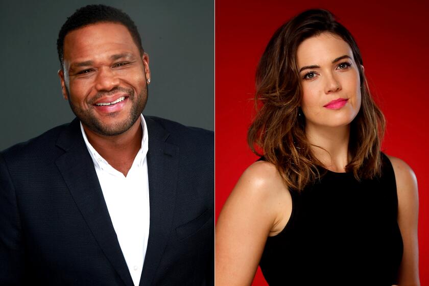 Anthony Anderson, left, and Mandy Moore.