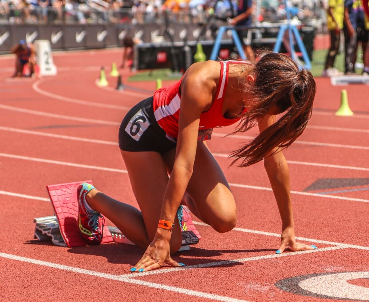 Payton Smith says she trains aggressively during the offseason to run each race with strength and stamina.