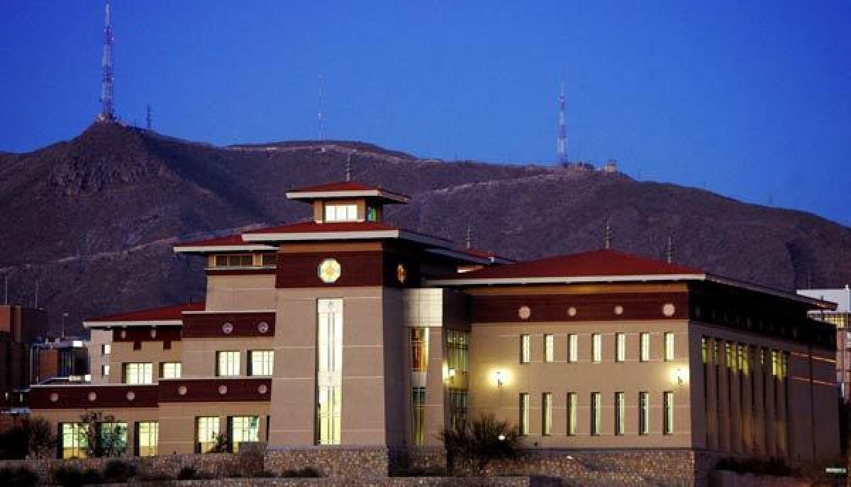 The Academic Services building displays the traditional Bhutanese design elements that make up the theme of the UTEP campus.