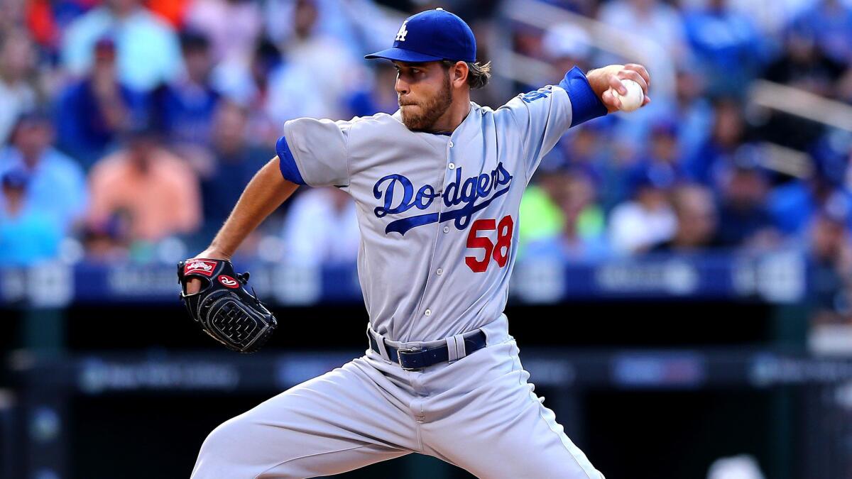Starter Ian Thomas earned his first win for the Dodgers by going five innings against the Mets on Friday night in New York. He gave up one run and three hits.
