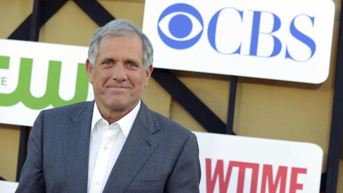 A shareholder lawsuit contends that alleged misconduct by CBS Chief Executive Leslie Moonves has hurt investors. Moonves is shown in 2013.