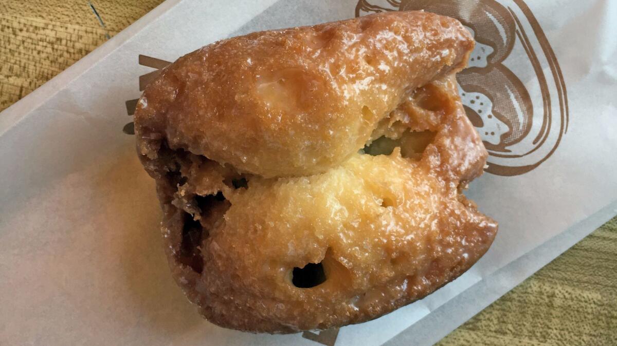 Buttermilk bar from Daily Donuts. (Jenn Harris / Los Angeles Times)