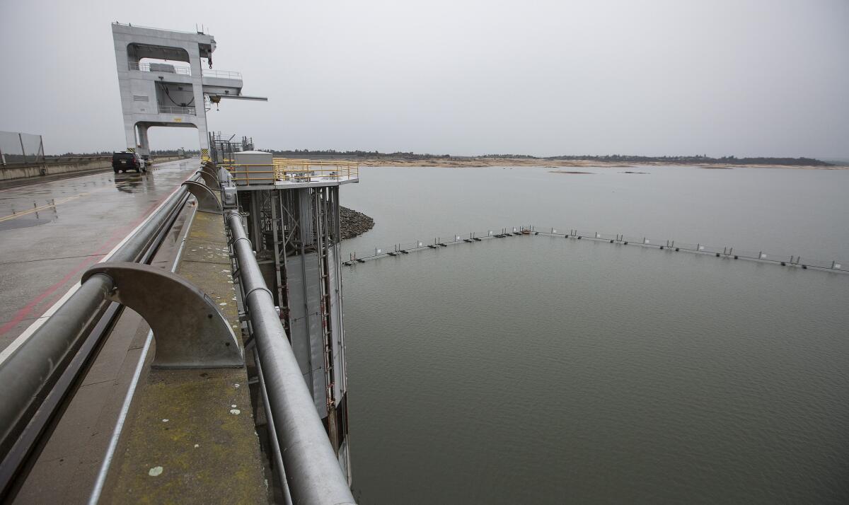 Folsom Dam on the American River at Folsom Lake.