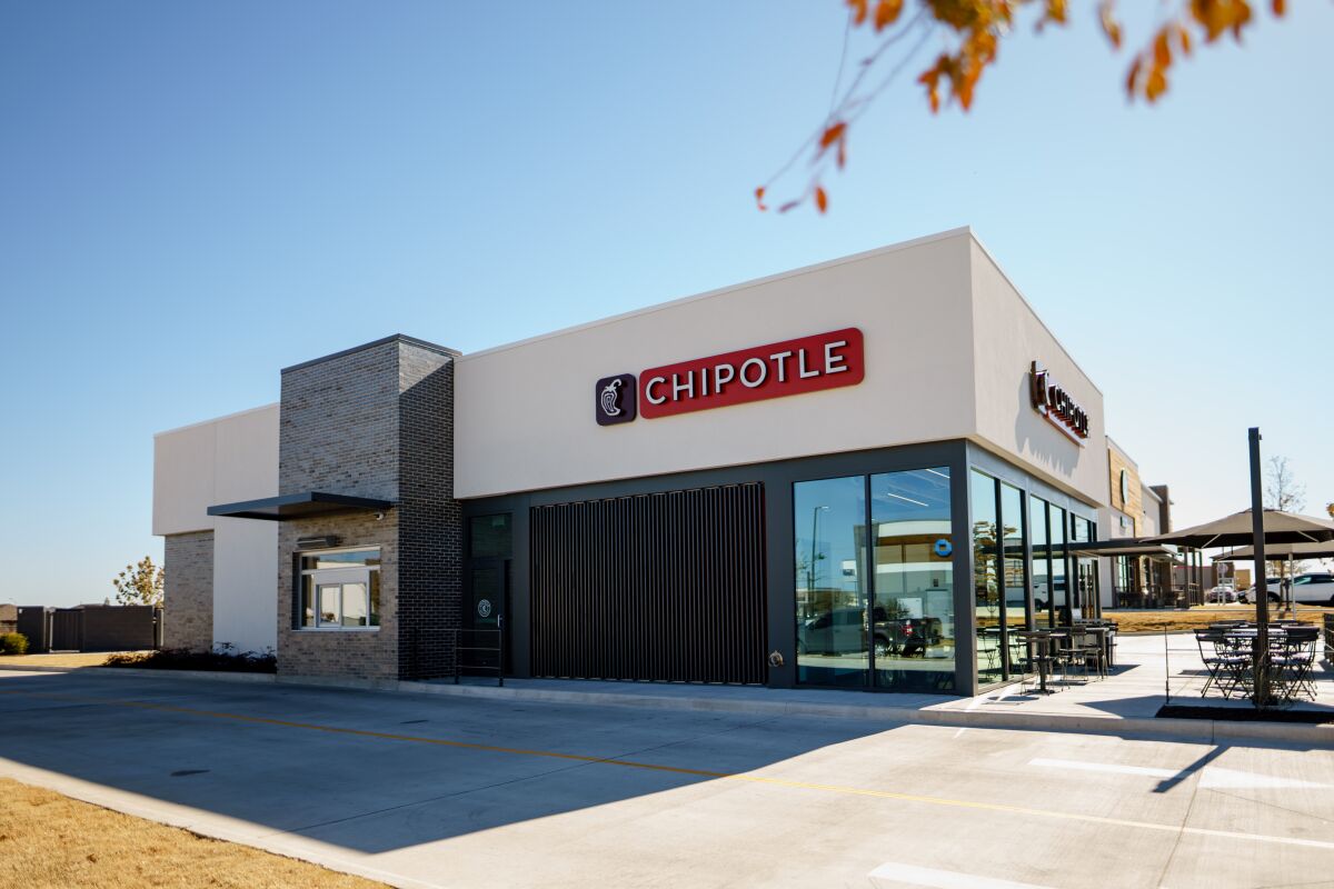 The new Chipotle in Encinitas.