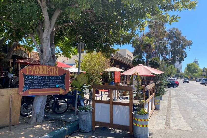 The Pannikin coffee shop expanded its outdoor seating options during the pandemic, and renovated the interior.