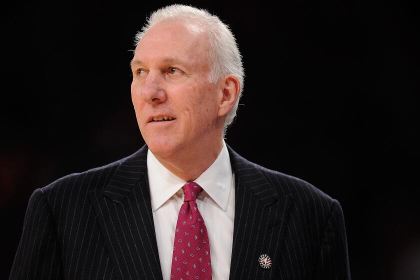 San Antonio's Gregg Popovich has been named NBA coach of the year for the third time.