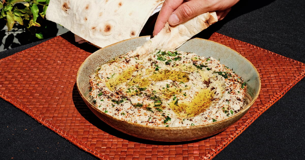 Make mutabbal, a bright, smoky eggplant dip