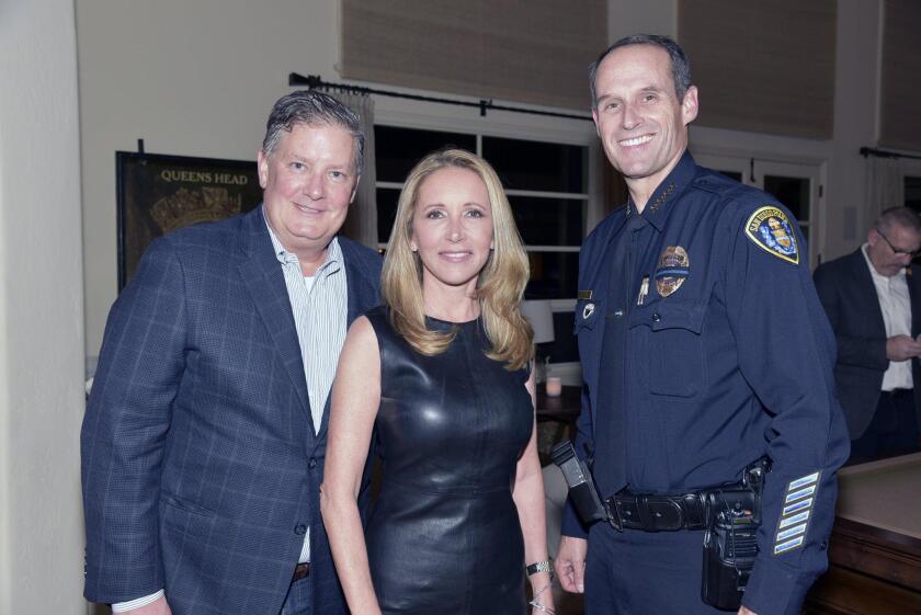 Hosts Mike and Lori Conger, San Diego Chief of Police Dave Nisleit