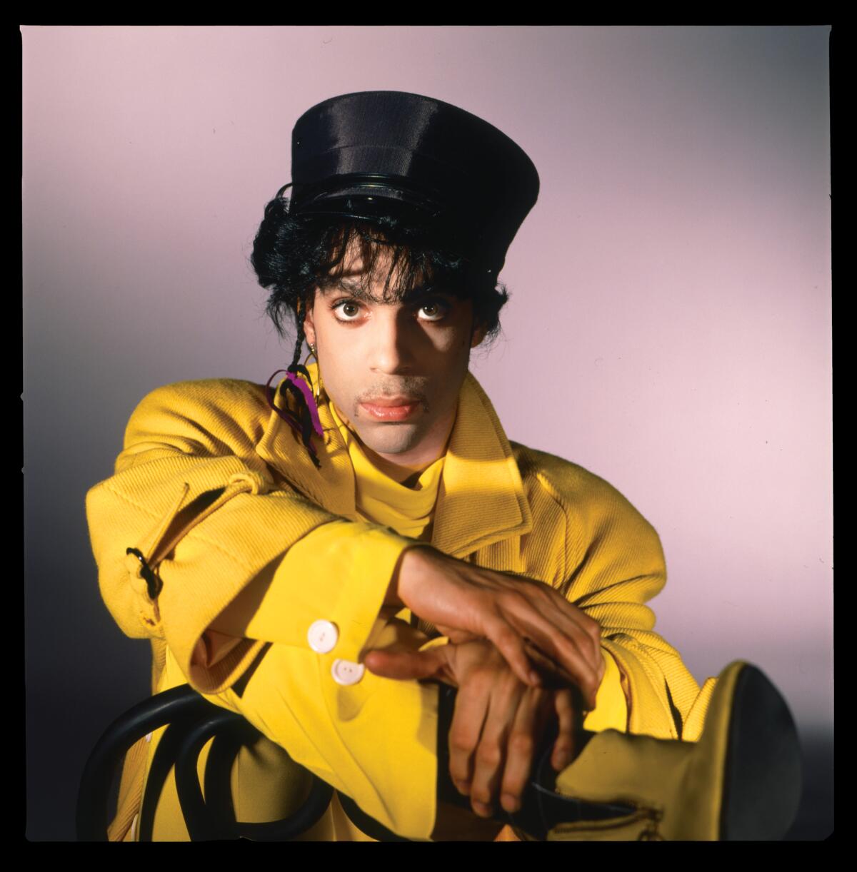 Prince wearing an all-yellow outfit
