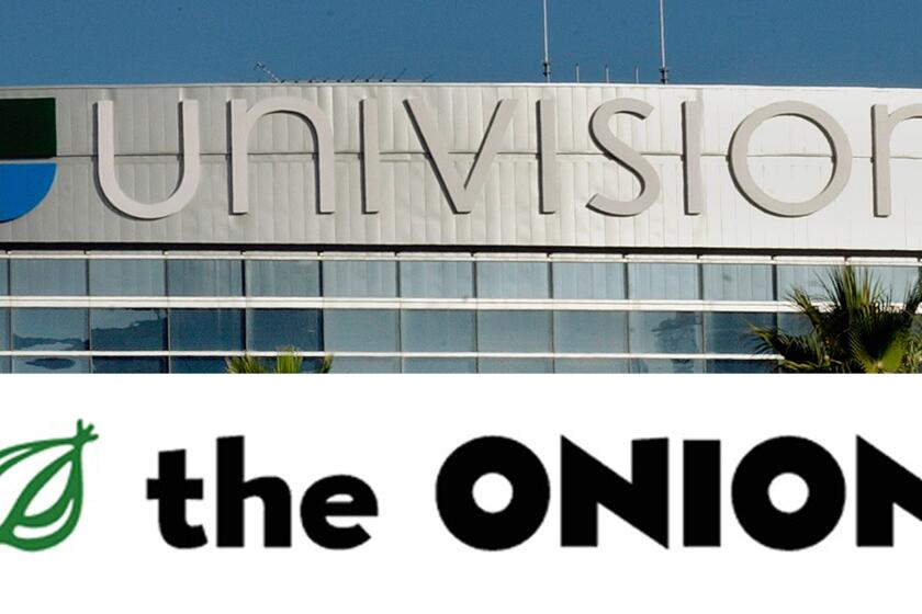 Univision is buying a stake in the Onion Inc. The companies said Tuesday they had struck a deal for the Spanish-language media firm to acquire a significant interest in the satirical news operation.