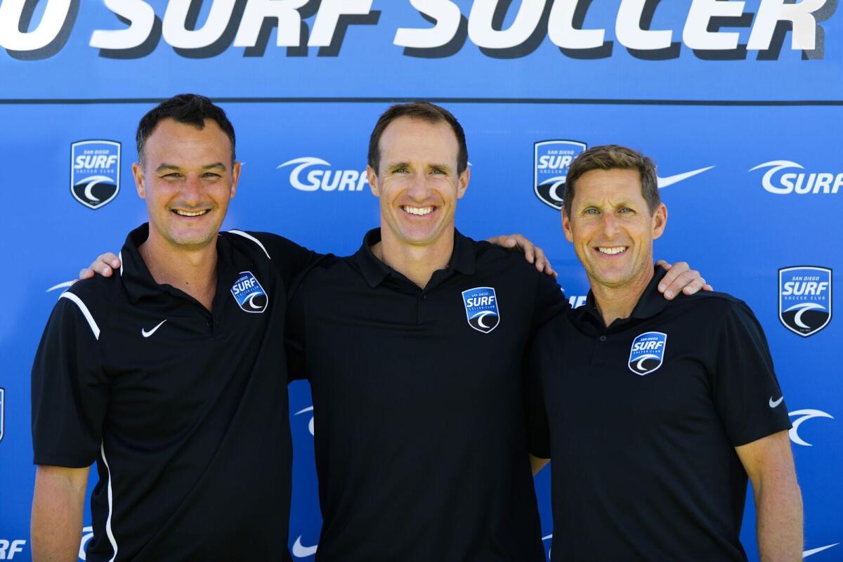 San Diego Surf Sports partnership with NFL star Drew Brees portends  expansive role for storied soccer club - Del Mar Times