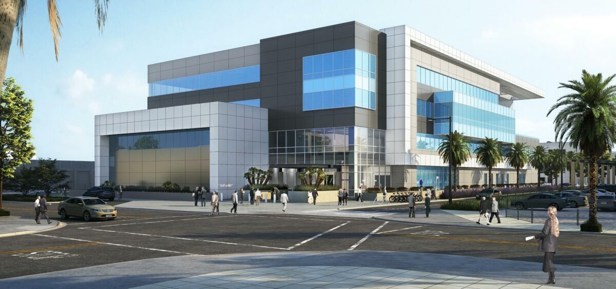 Rendering of new San Diego airport administration building
