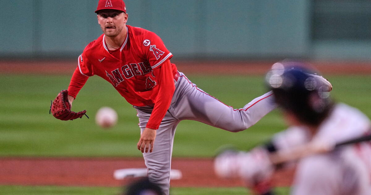Photo: latimes.com Los Angeles Angels starting pitcher Reid Detmers delivers during the first inning of a baseball game against the Boston Red