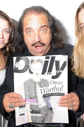 Ron Jeremy wears clothes? Who knew? But he was in the tents at Mercedes-Benz Fashion Week.