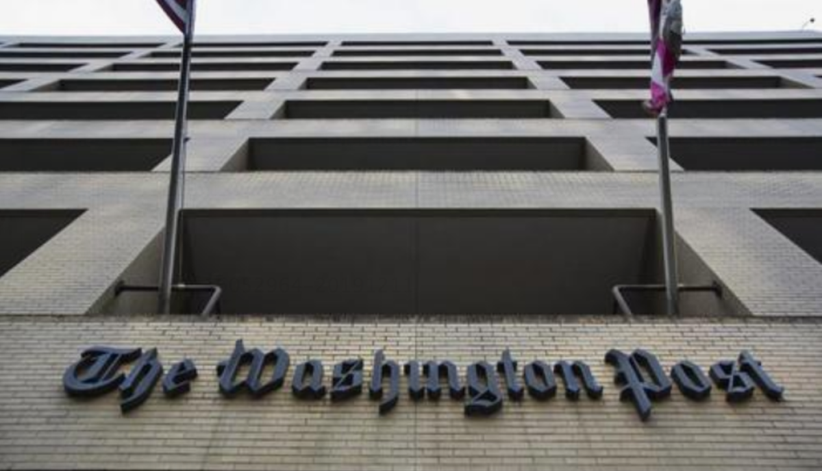 Vista general de la fachada del edificio del The Washington Post en Washington (EE. UU.). EFE/Jim Lo Scalzo/Archivo